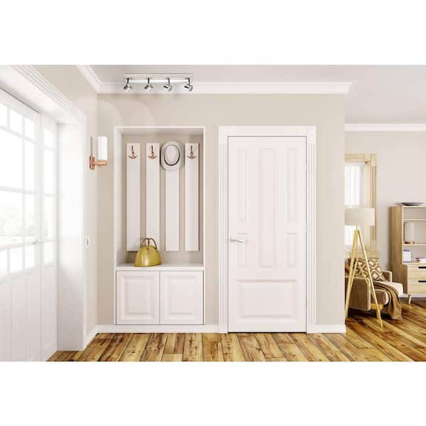 Pierino 2 ft. Satin Nickel and Chrome Integrated LED Track Lighting Kit with Adjustable Heads