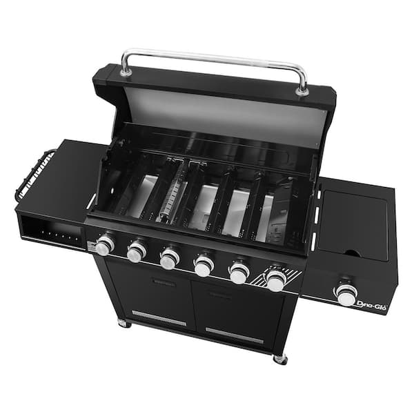 6-Burner Natural Gas Grill in Matte Black with TriVantage Multi-Functional Cooking System