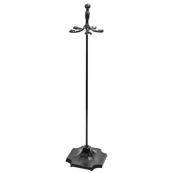 31 in. 5-Piece Fireplace Tool Set Rustic Wrought Iron Firewood Burning Tool