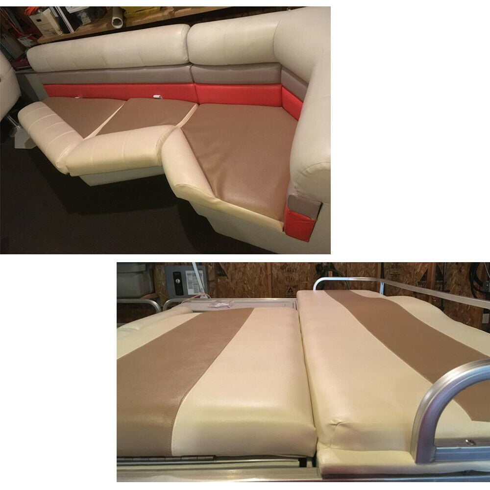 Car &Marine Vinyl Faux Leather Upholstery Black/Gray Repair in/Patch Up Seat Shole Shedding 54