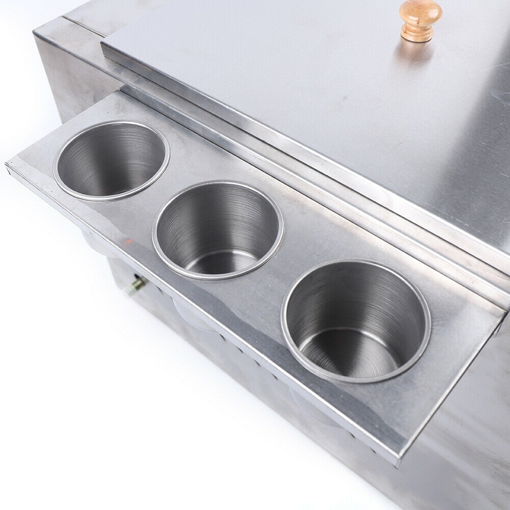 CNCEST Commercial 2 Burner Deep Fryer Propane Gas Fryer Propane LPG 2 Basket Stainless Steel