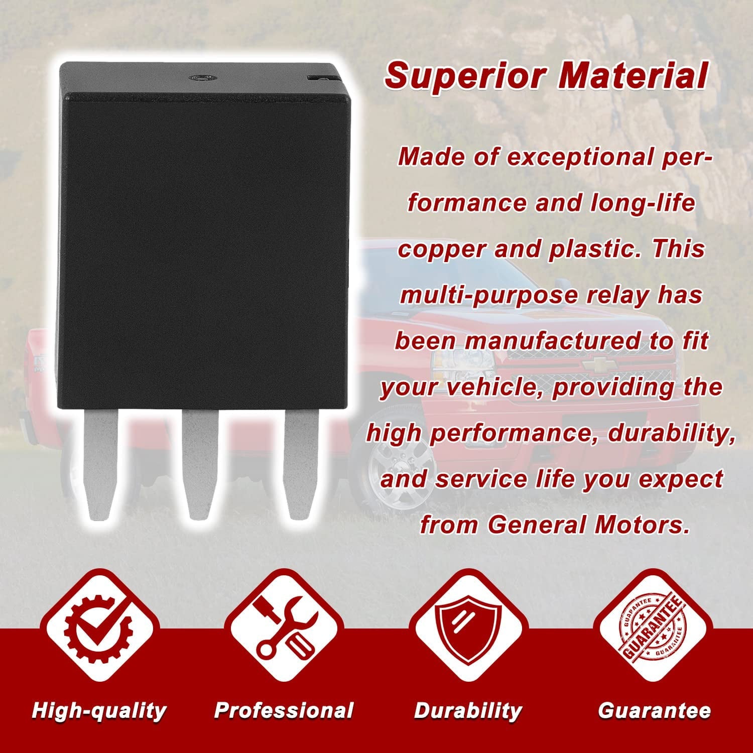 Luft Meister 15016745, 601-218 15016745 Headlight Relay, Gmc Envoy Relay, GM Multi-Purpose Relay