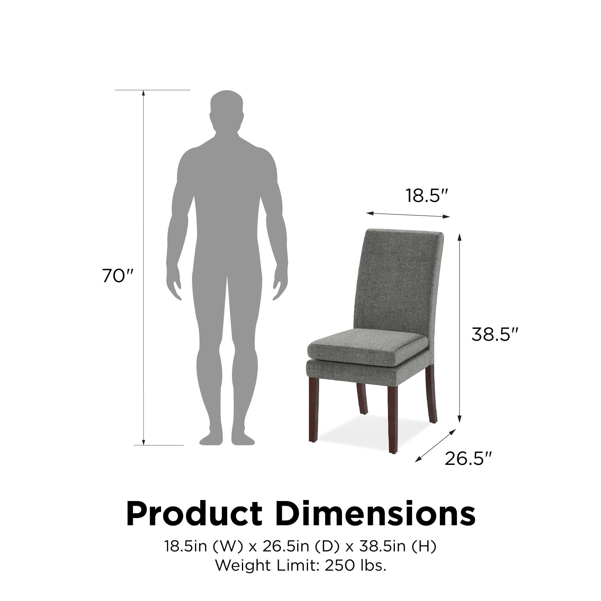 DHP Clark Upholstered Dining Chair