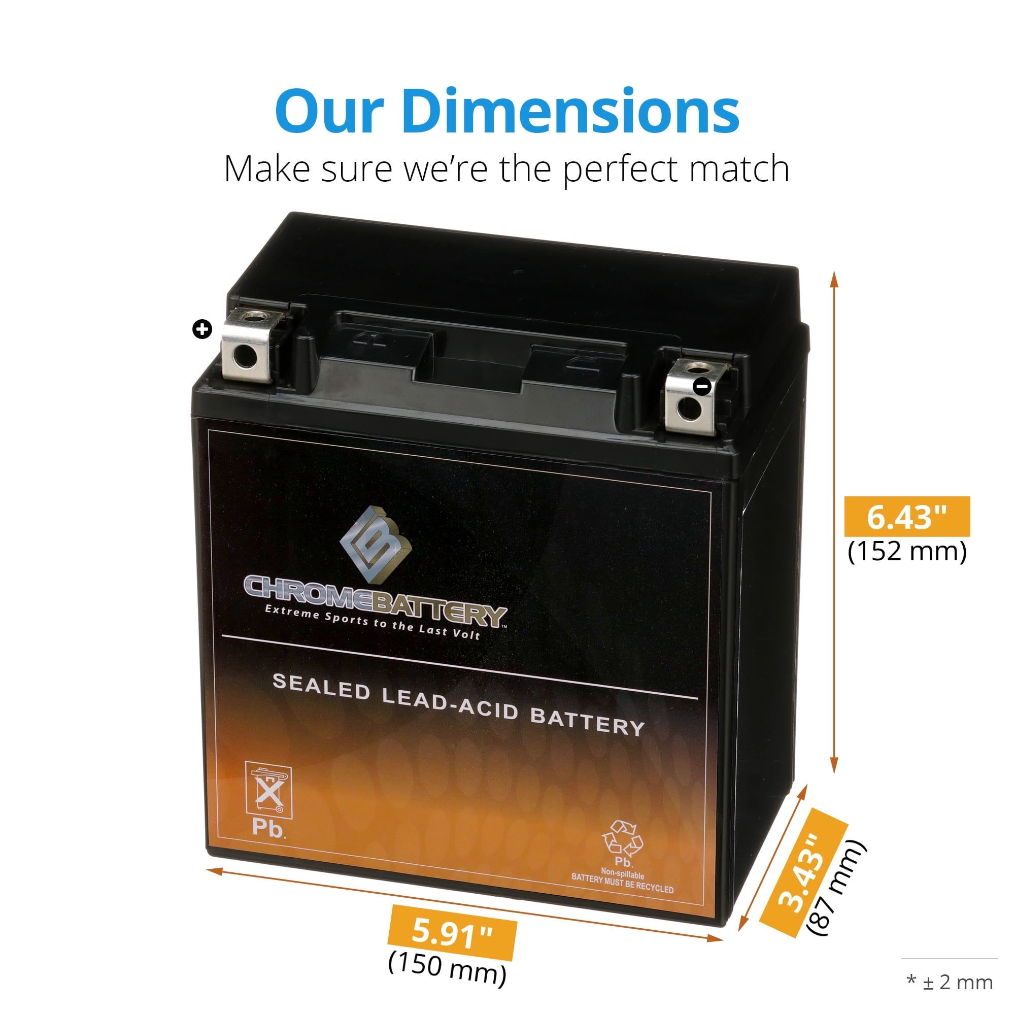 Ytx20Ch-Bs High Performance - Maintenance Free - Sealed Agm Motorcycle Battery