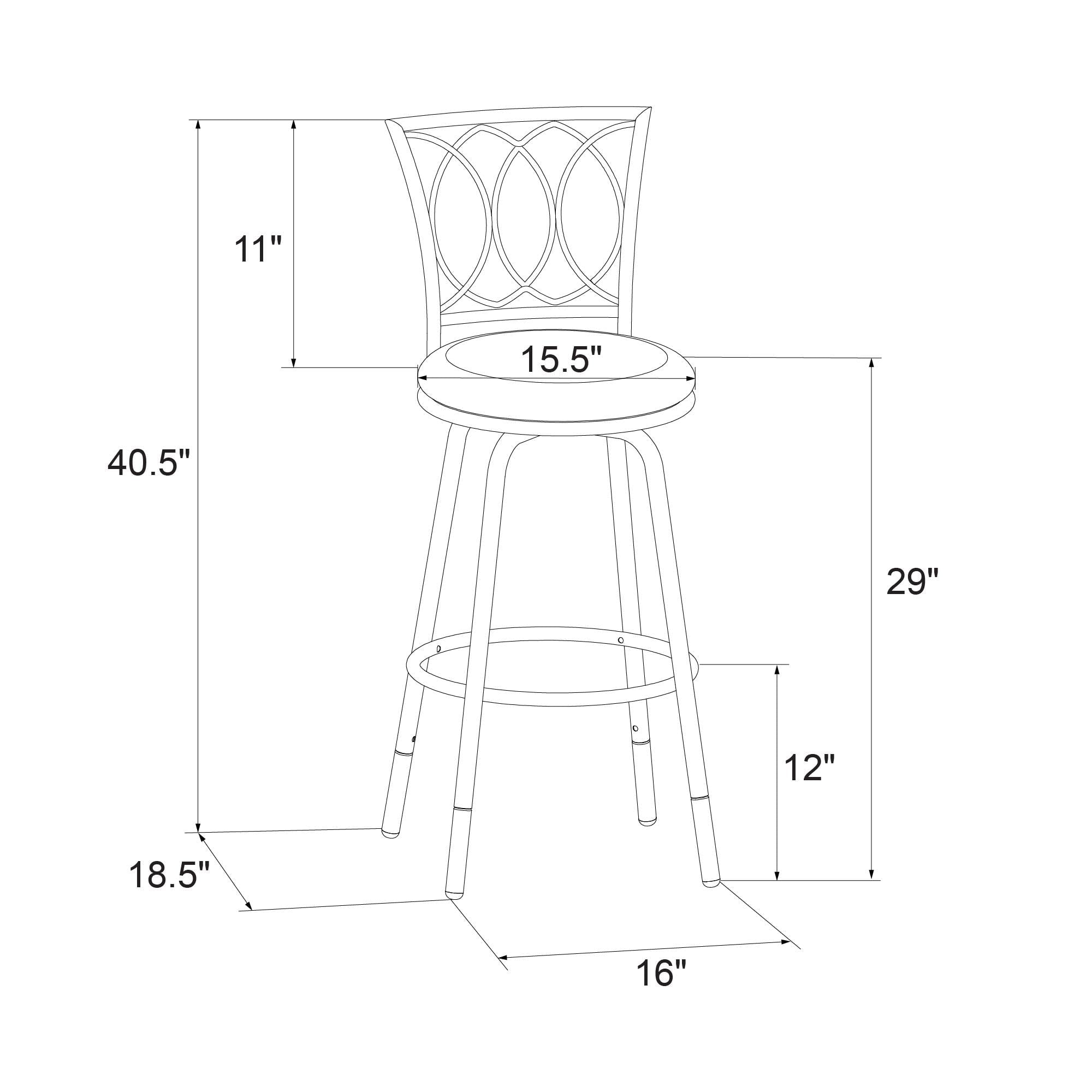 DHP Arcadio Adjustable Swivel Barstool, Tan Microfiber, Set of 3