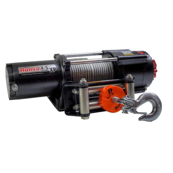 4,500 lbs. Capacity 12-Volt Electric Winch with 52 ft. Steel Cable Expert Package