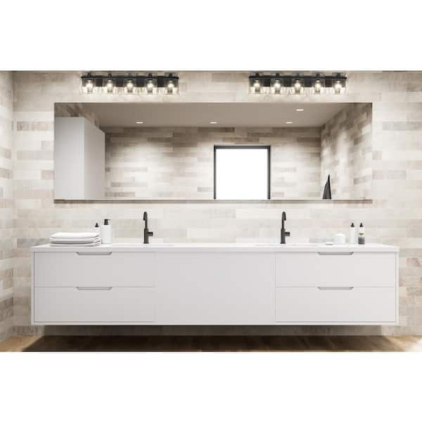 Bennington 7 in. 5-Light Matte Black Vanity Light
