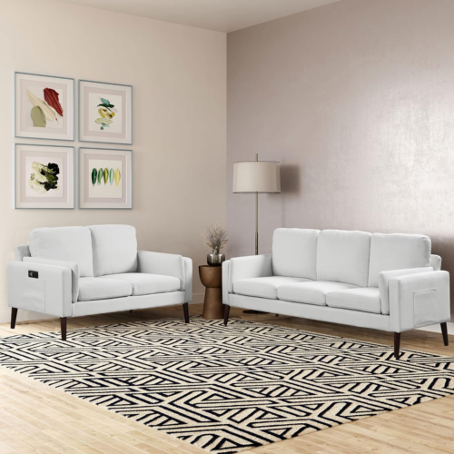 Nolan Loveseat, Light Grey