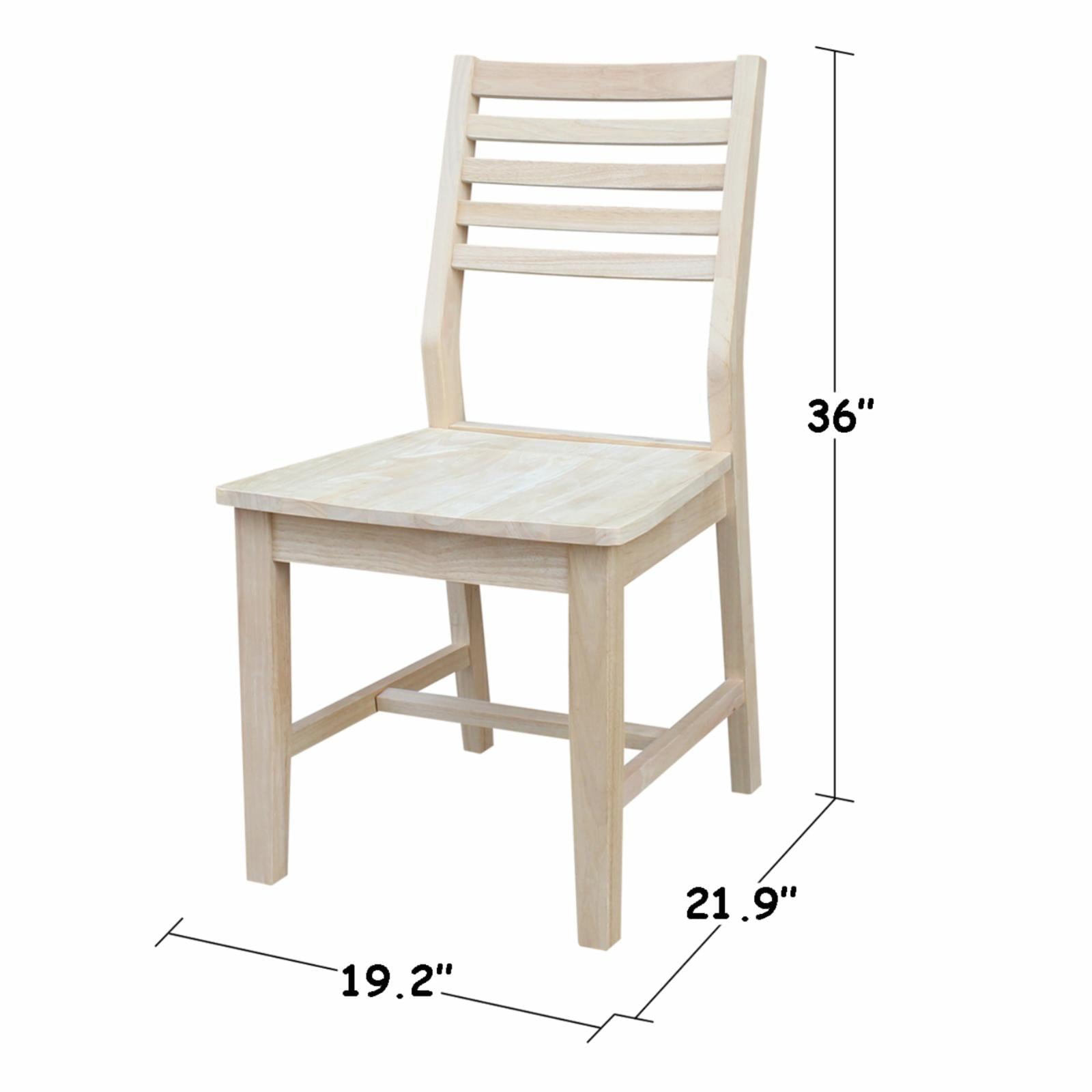 International Concepts Aspen Slat Back Dining Chairs - Set of 2