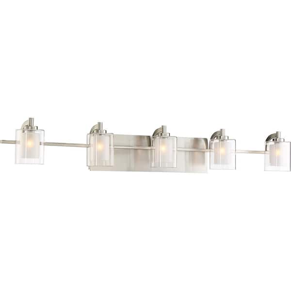 Kolt 5-Light Brushed Nickel Vanity Light