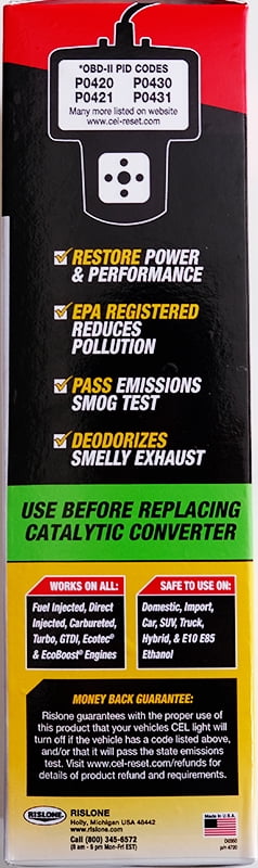 Rislone 4720 Cat Complete Fuel, Exhaust & Emissions System Cleaner, 16.9 oz