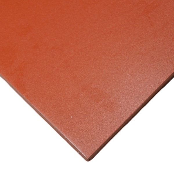 8 in. Width x 8 in. Length x 1/8 in. Thick Red/Orange Commercial Grade Silicone 60A (3-Pack)