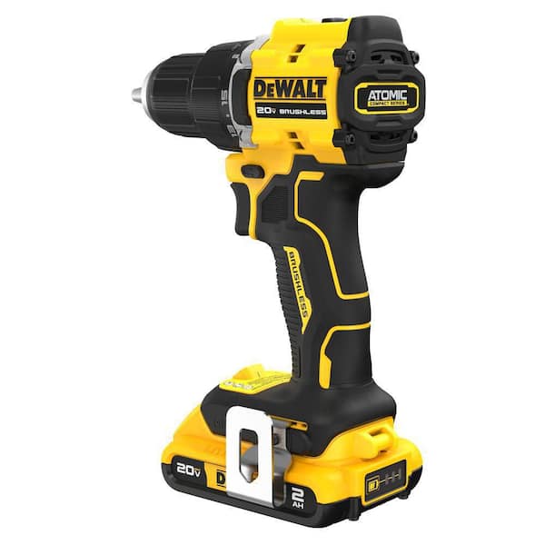 ATOMIC 20-Volt Lithium-Ion Cordless Compact 1/2 in. Drill/Driver Kit with 2.0Ah Battery, Charger and Bag