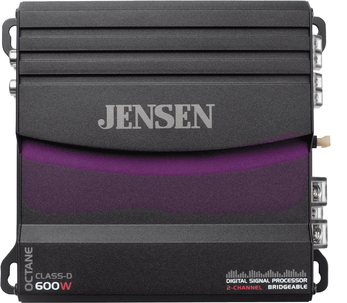 JENSEN XDA92RB Class D 2 Channel Bridgeable Amplifier with 80 Watts x 2 RMS, 600 Watts