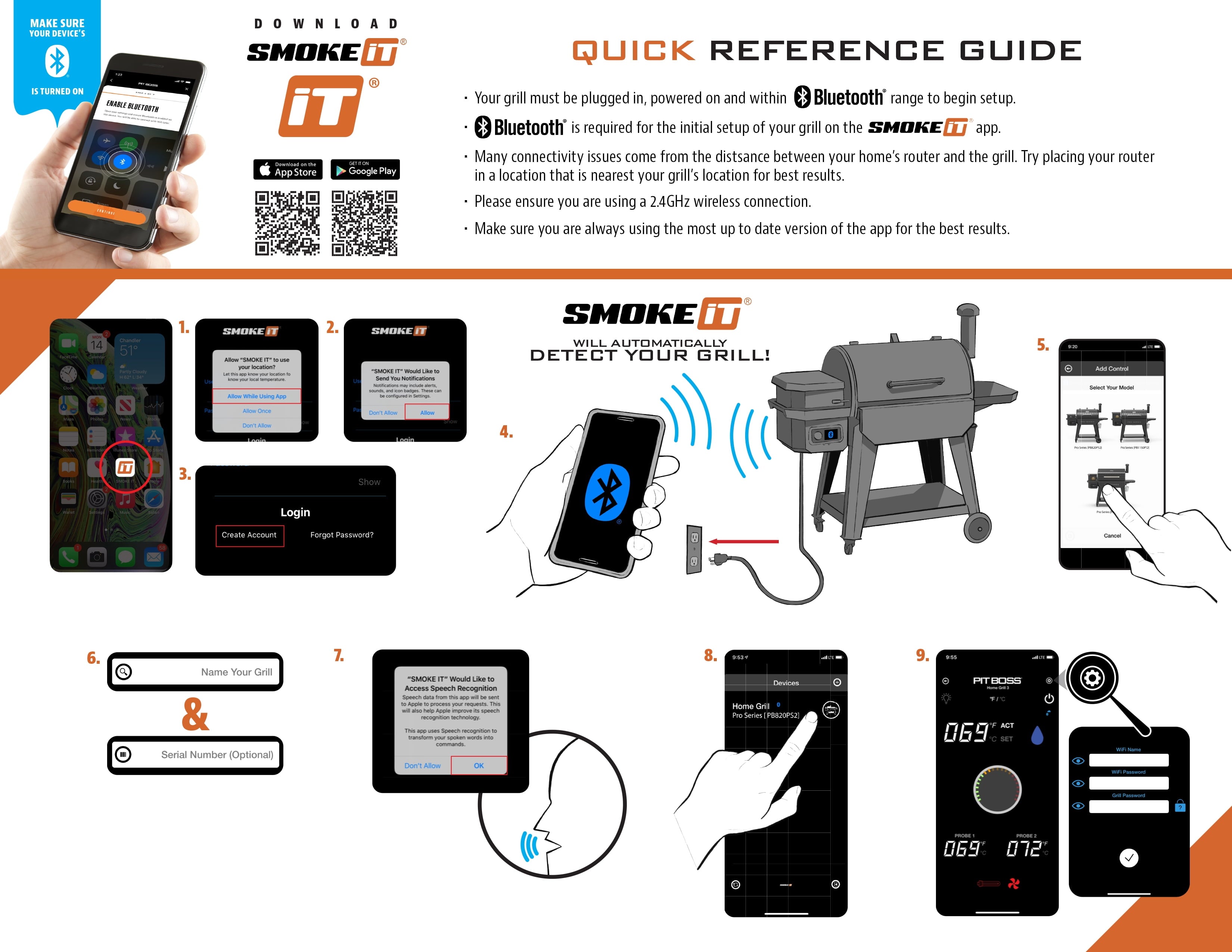 Boss Platinum Laredo 1000 Sq. in. Wi-Fi? and Bluetooth? Enabled Wood Pellet Grill and Smoker