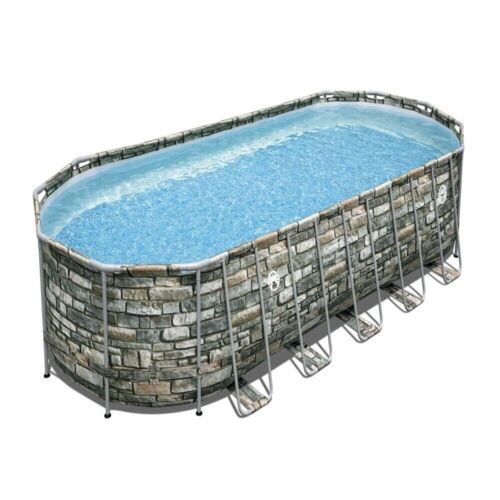 Coleman 26' x 12' x 52" Power Steel Oval Above Ground Pool Set w/ WiFi Pump NEW