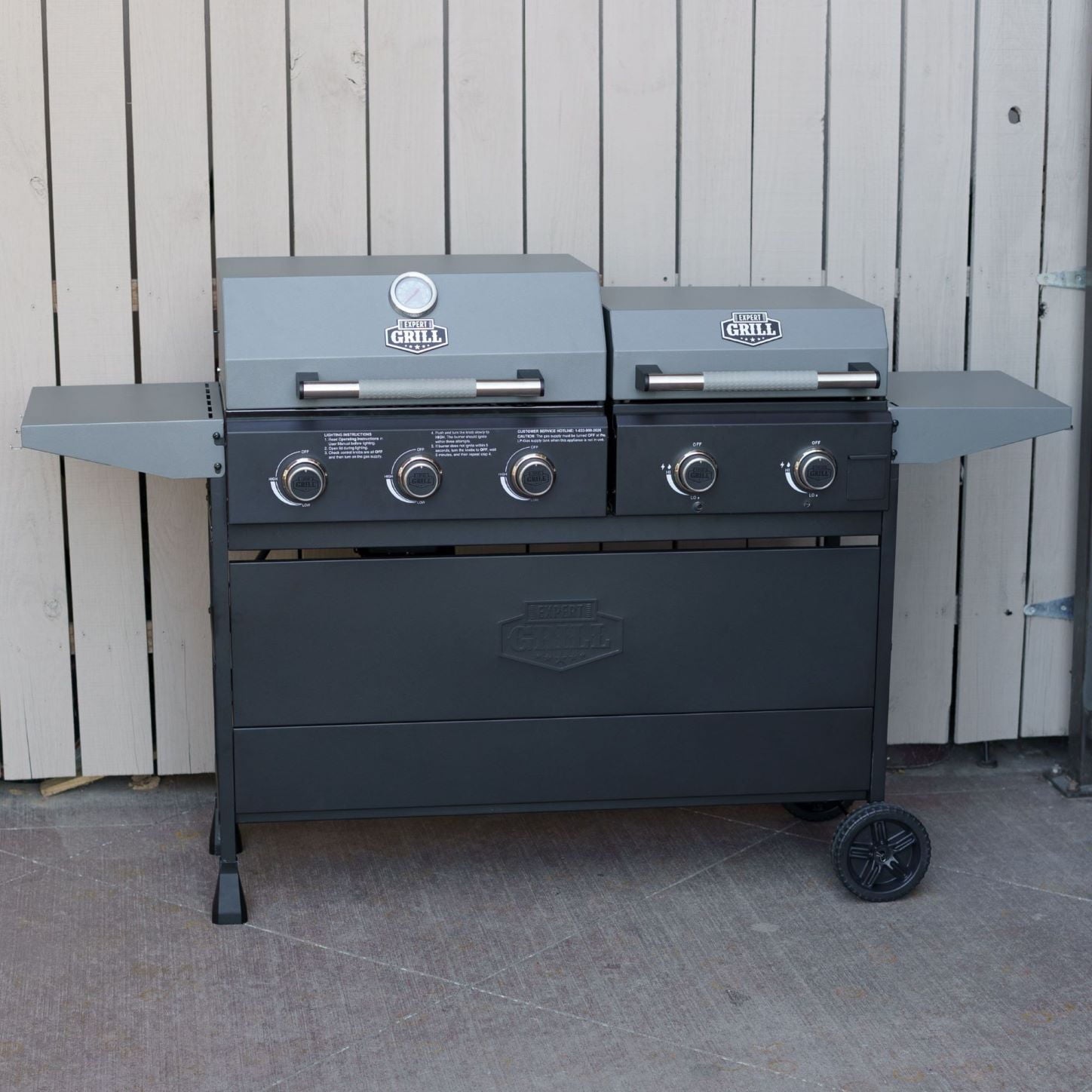 Expert Grill Gas Griddle Combo Grill Cover, Black