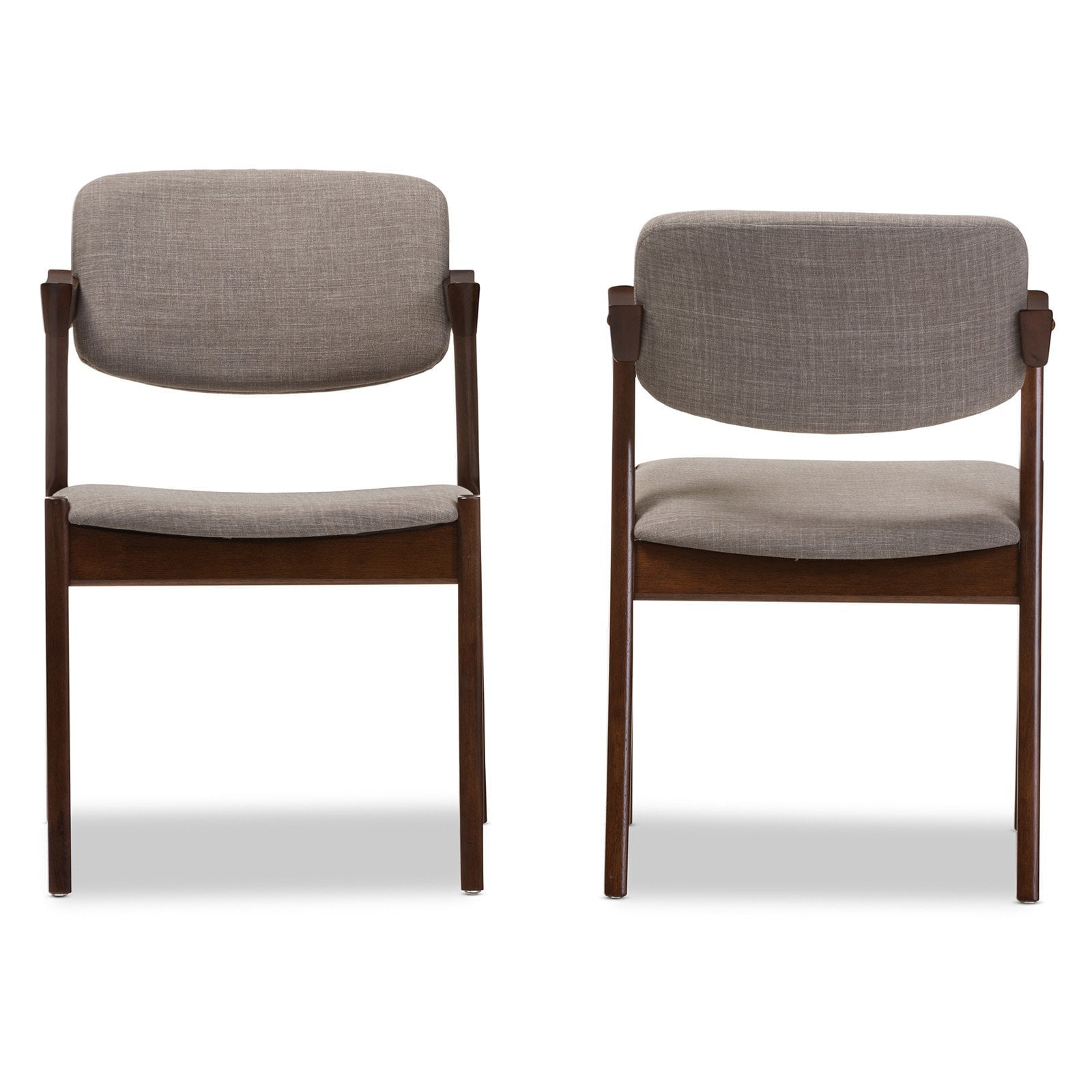 Baxton Studio Elegant Mid-Century Dining Armchair - Set of 2