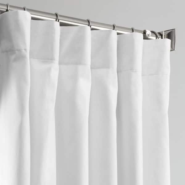 Warm Off-White Rod Pocket Blackout Curtain - 50 in. W x 84 in. L (1 Panel)