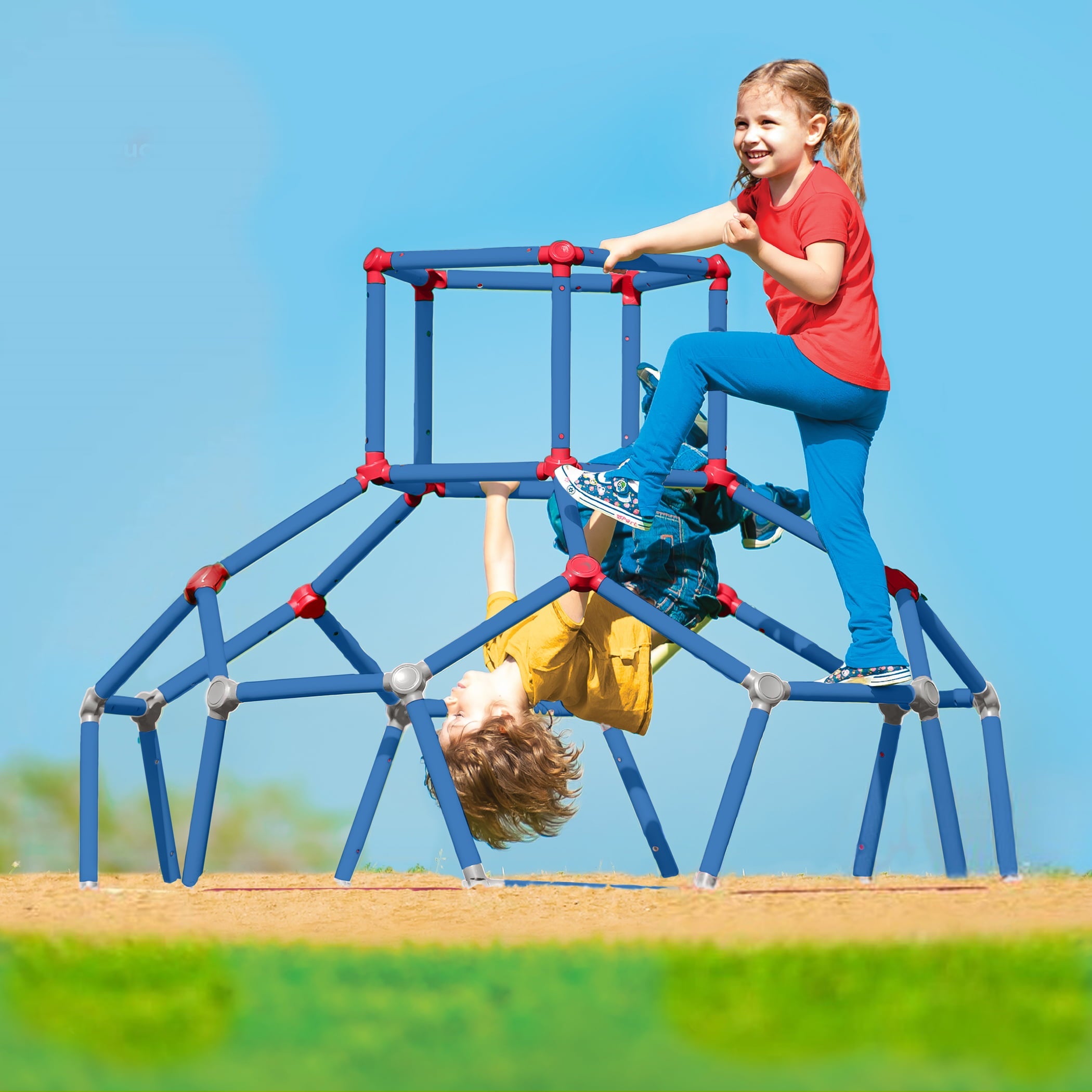 Lil Monkey American Ninja Warrior Outdoor Dome Climber - Recommended for Children Ages 3 to 6 Years