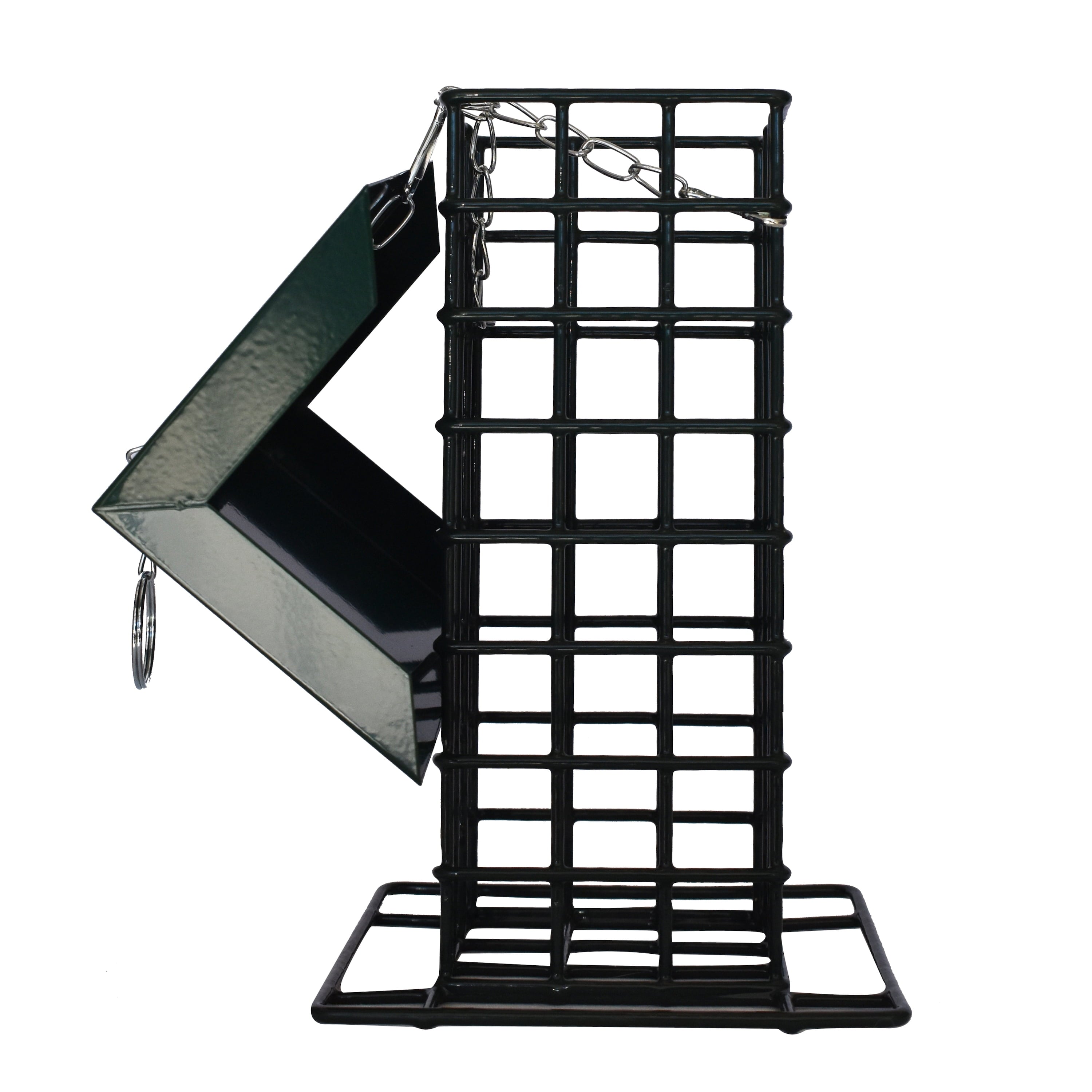 3-D Pet Products Gray Metal Wild Bird Feed Block Feeder, Holds 1 Block