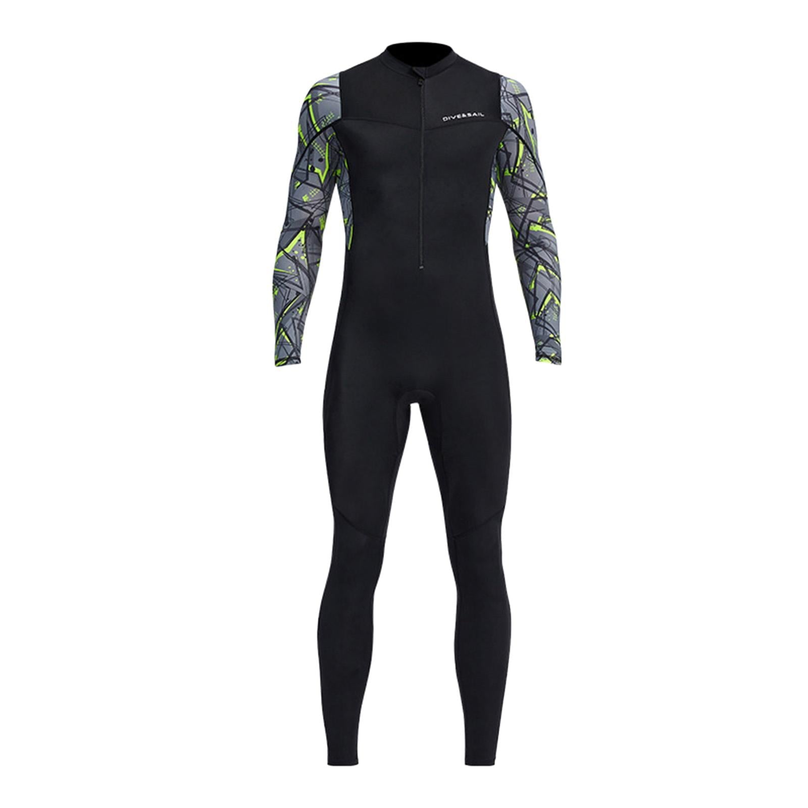 Stretch Neoprene Wetsuit, Front Zip Full Body Diving Suit, for Men-Snorkeling, Scuba Diving Swimming, Surfing -