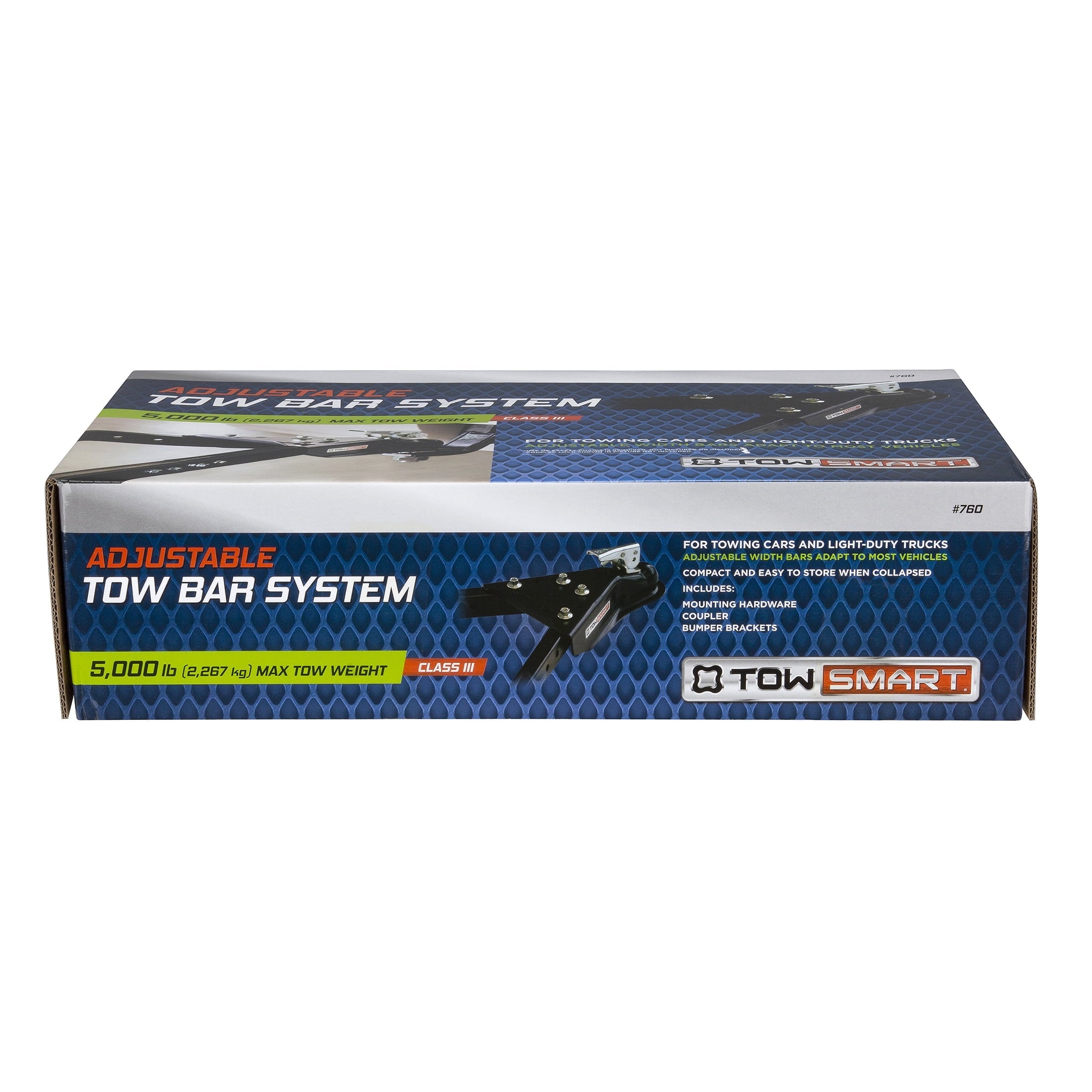 TowSmart 760 Class III Adjustable Tow Bar 5,000 lb Max Tow Weight