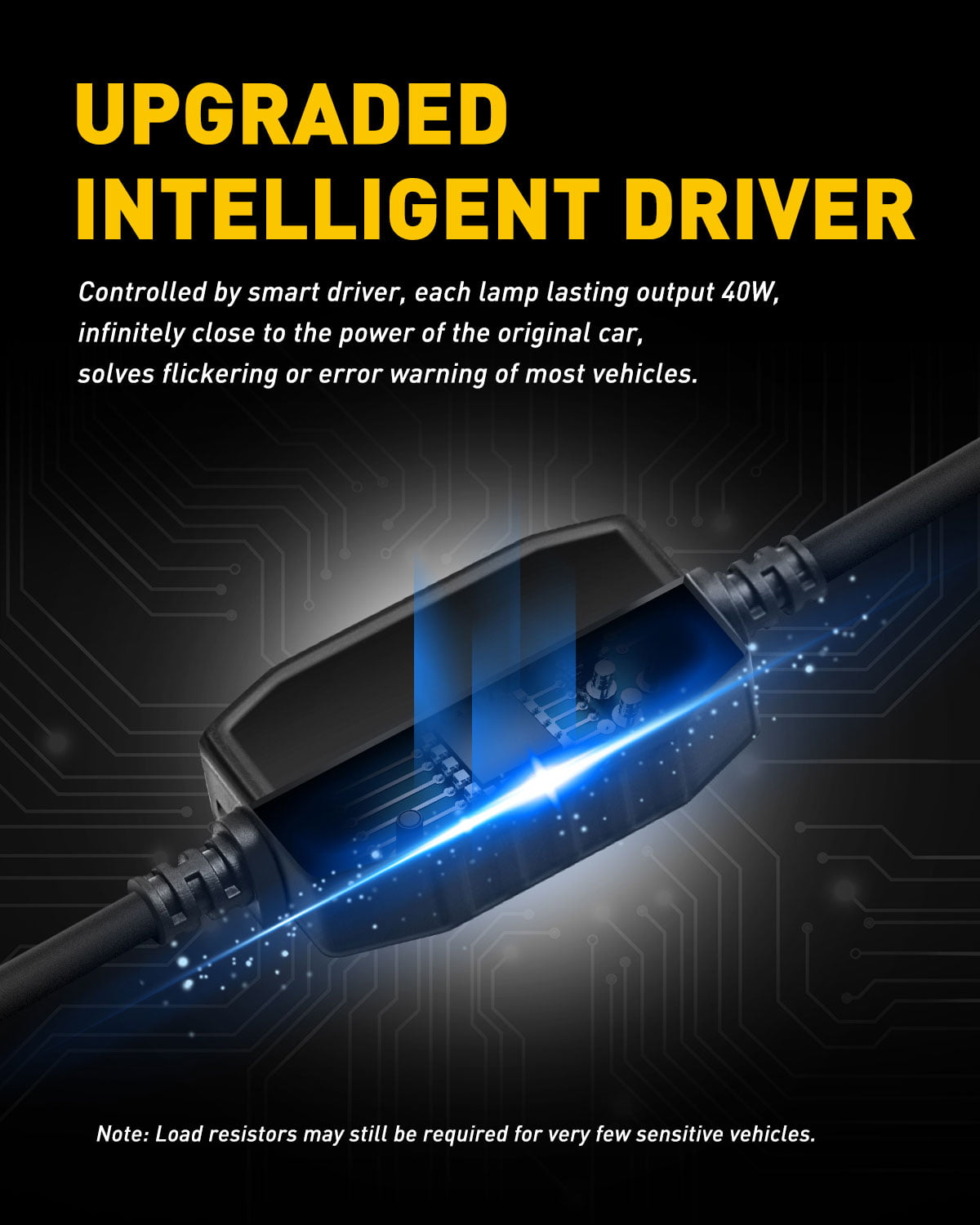 AUXITO H11B LED Headlight Bulbs High Low Beam 400% Brighter ,80W 16000LM,6500K White,Pack of 2