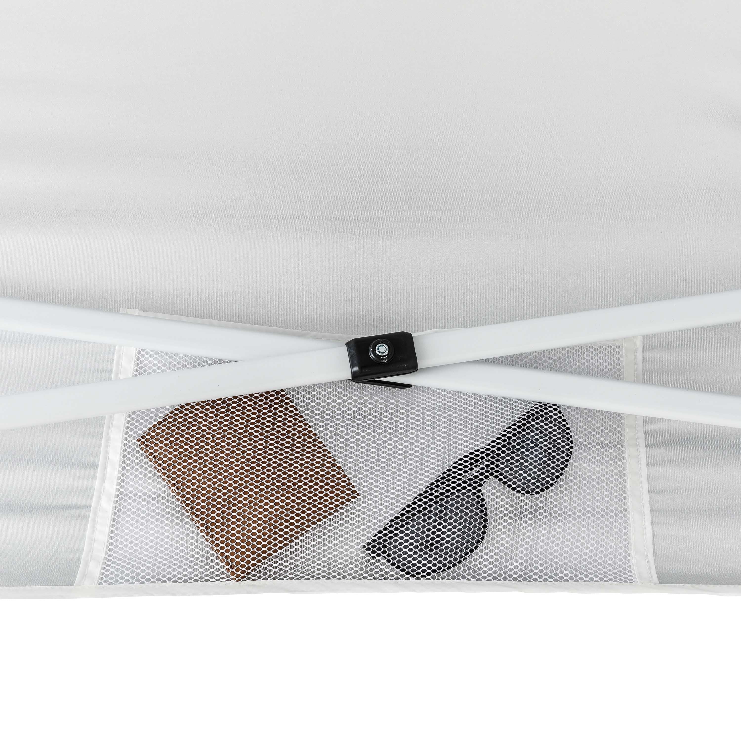 Ozark Trail Simple Push Straight Leg Instant Canopy, White, 10 ft x 10 ft