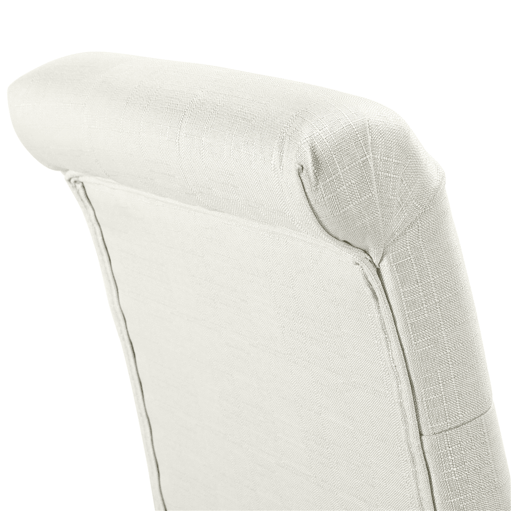 Yaheetech 2pcs Classic Fabric Upholstered Dining Chair, Beige