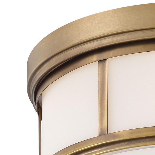 Harbour Point 2-Light Liberty Gold Flush Mount