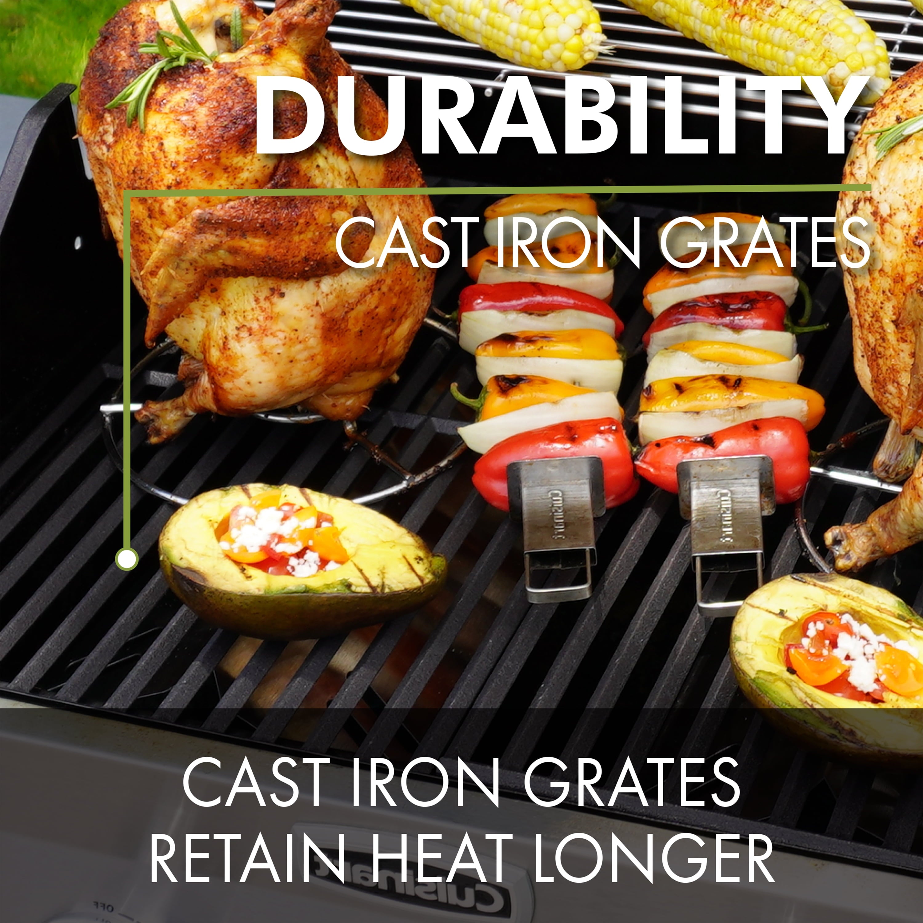 Cuisinart 2-Burner Dual Fuel Gas Grill (Propane/Natural Gas)