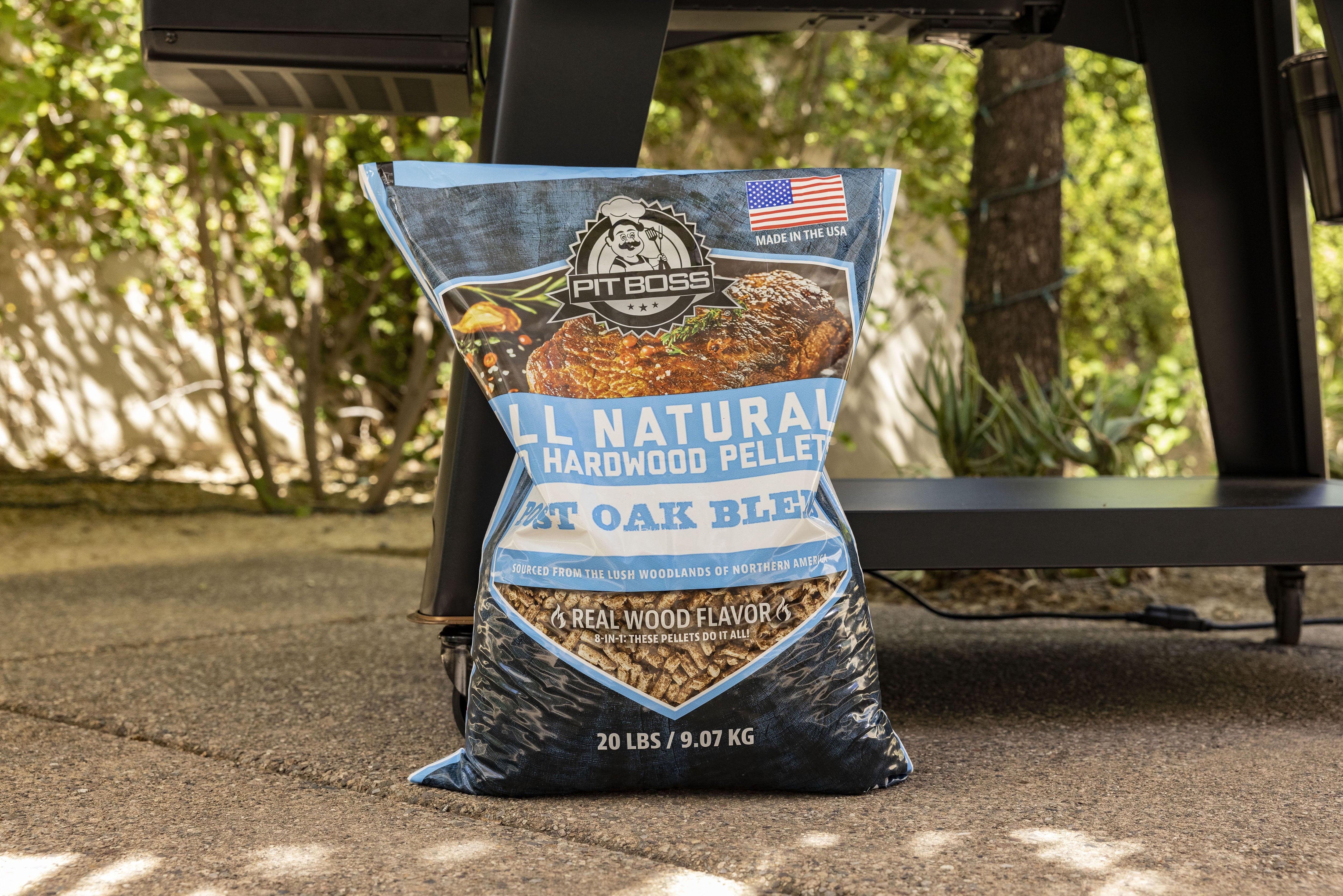 Pit Boss100% All Natural Hardwood Post Oak Blend BBQ Grilling Pellets, 20 Pound Bag