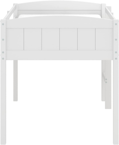 Alexis Twin Loft Bed with Ladder, White