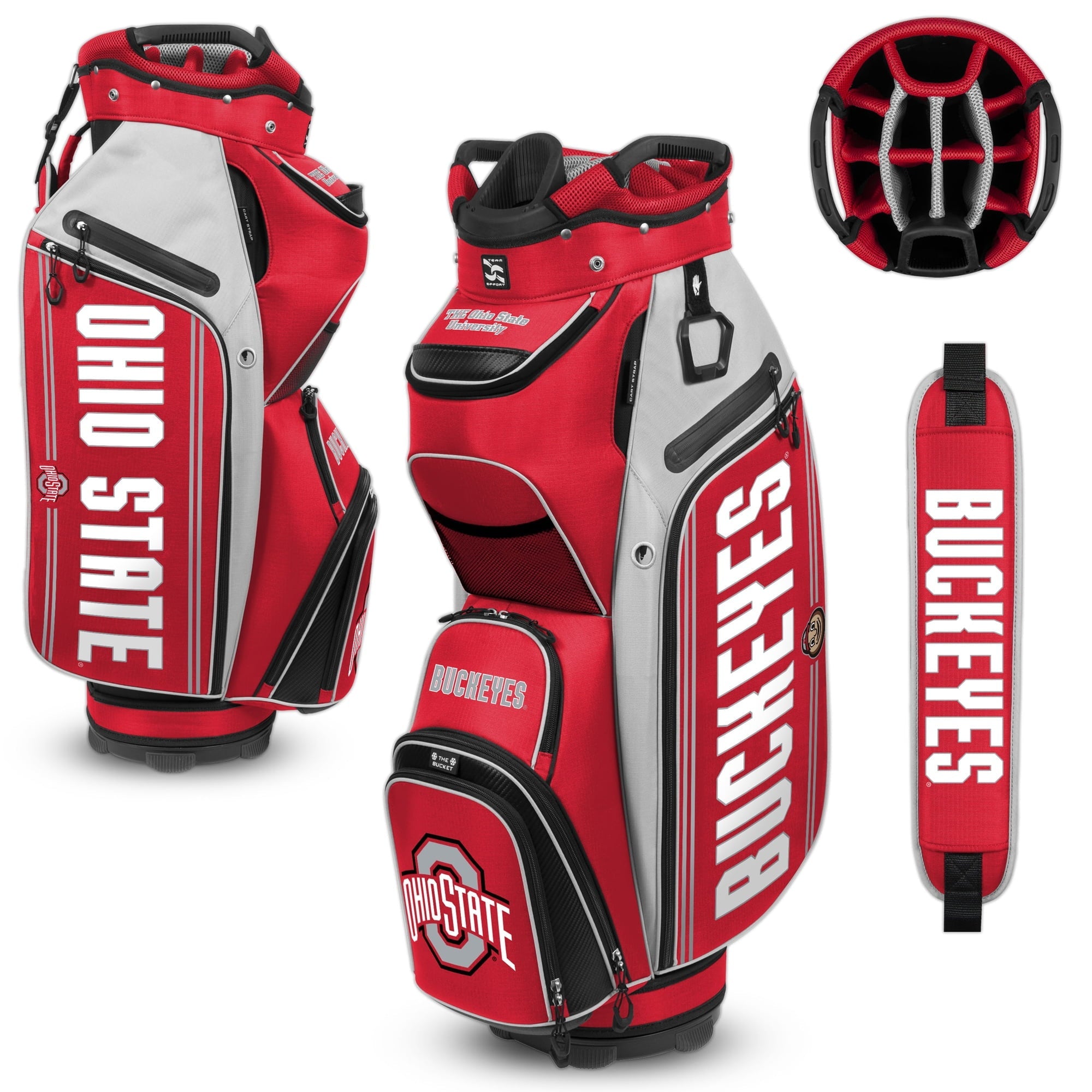 WinCraft Ohio State Buckeyes Bucket III Cooler Cart Golf Bag