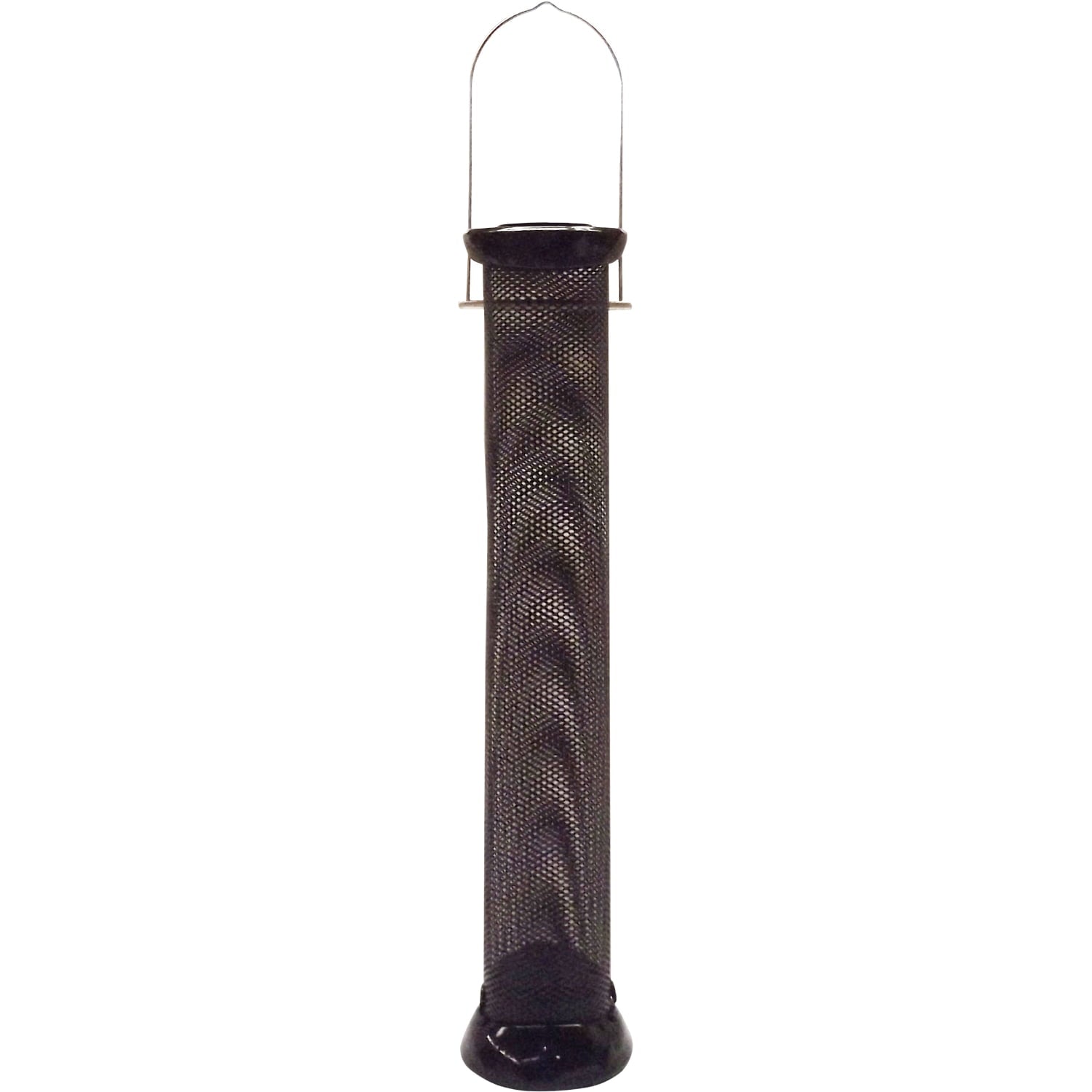 Droll Yankees Onyx Clever Clean Finch Tube Feeder, 2 lb Capacity, Black