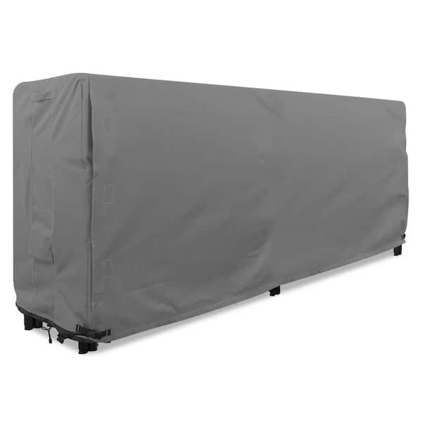 Titan Series 8 ft. Grey Log Rack Heavy-Duty Protector Cover