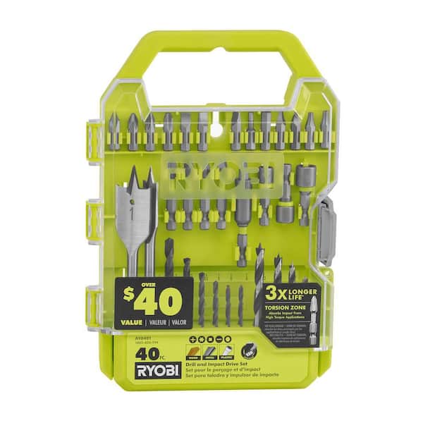 ONE+ 18V Cordless 3/8 in. Drill/Driver Kit with 1.5 Ah Battery, Charger, and Drill and Impact Drive Kit (40-Piece)