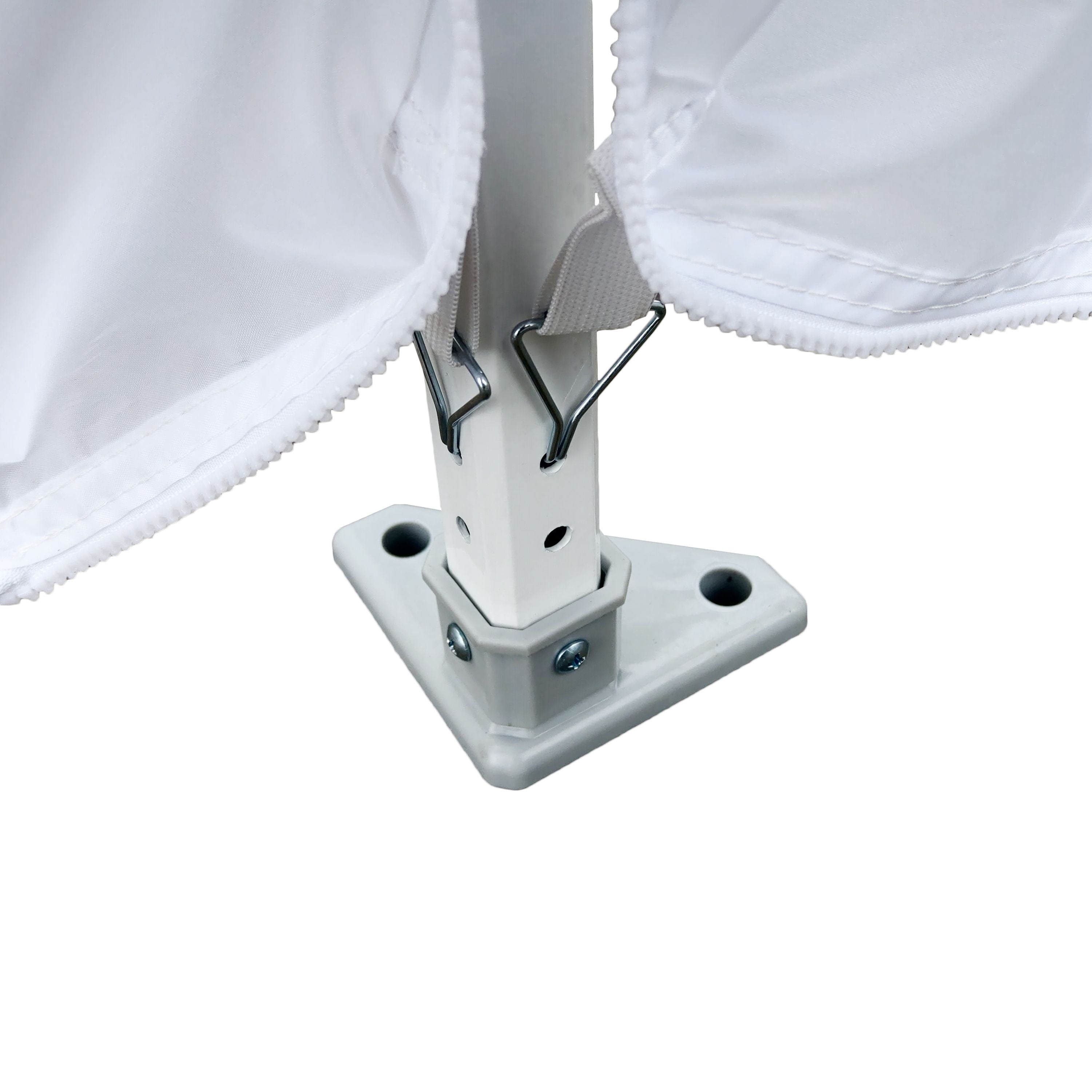 Ozark Trail White Commercial Instant 10' x 10' Straight Leg Canopy with Sidewalls