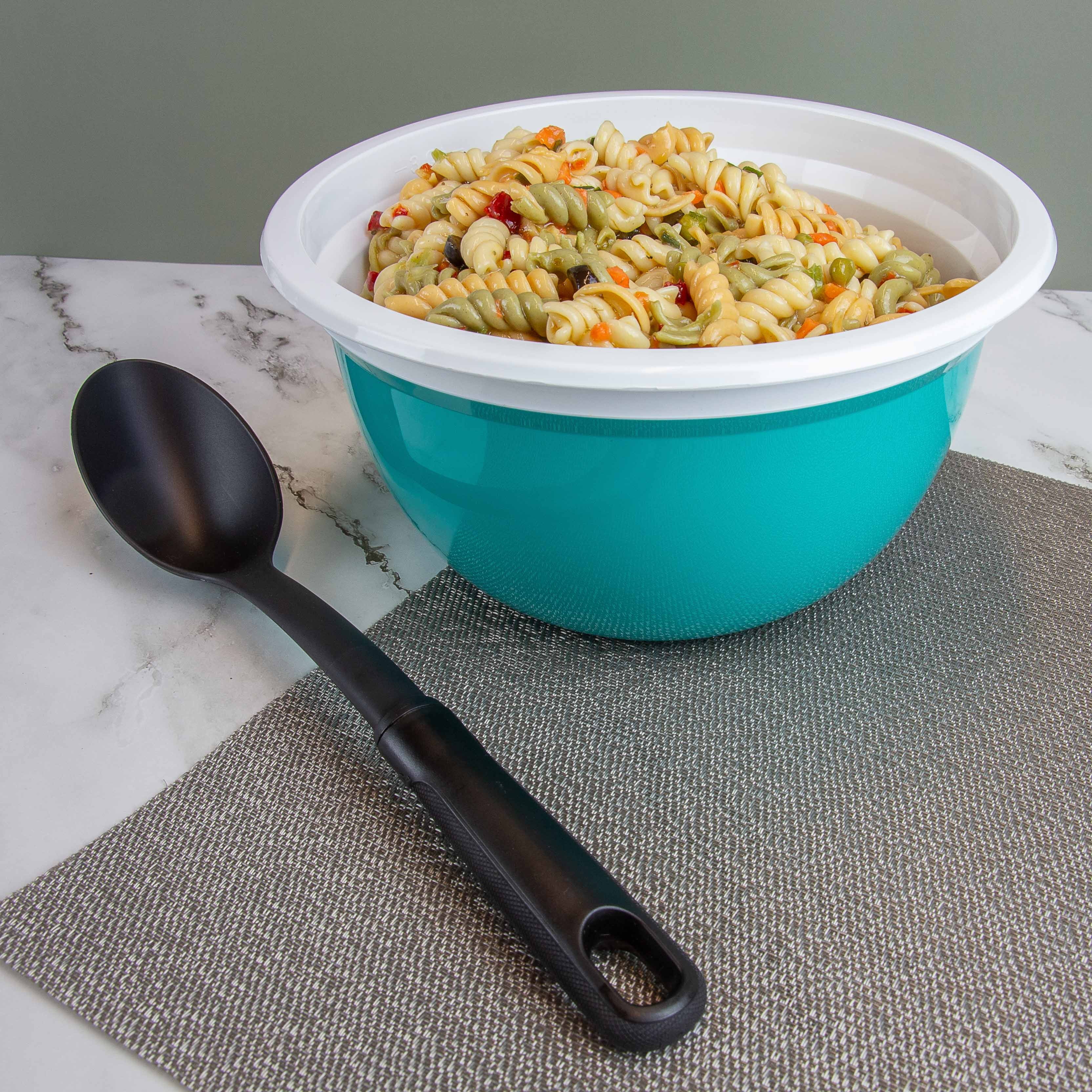 Mainstays Nylon Solid Basting Spoon, Soft-Touch Handle, Black, Dishwasher Safe