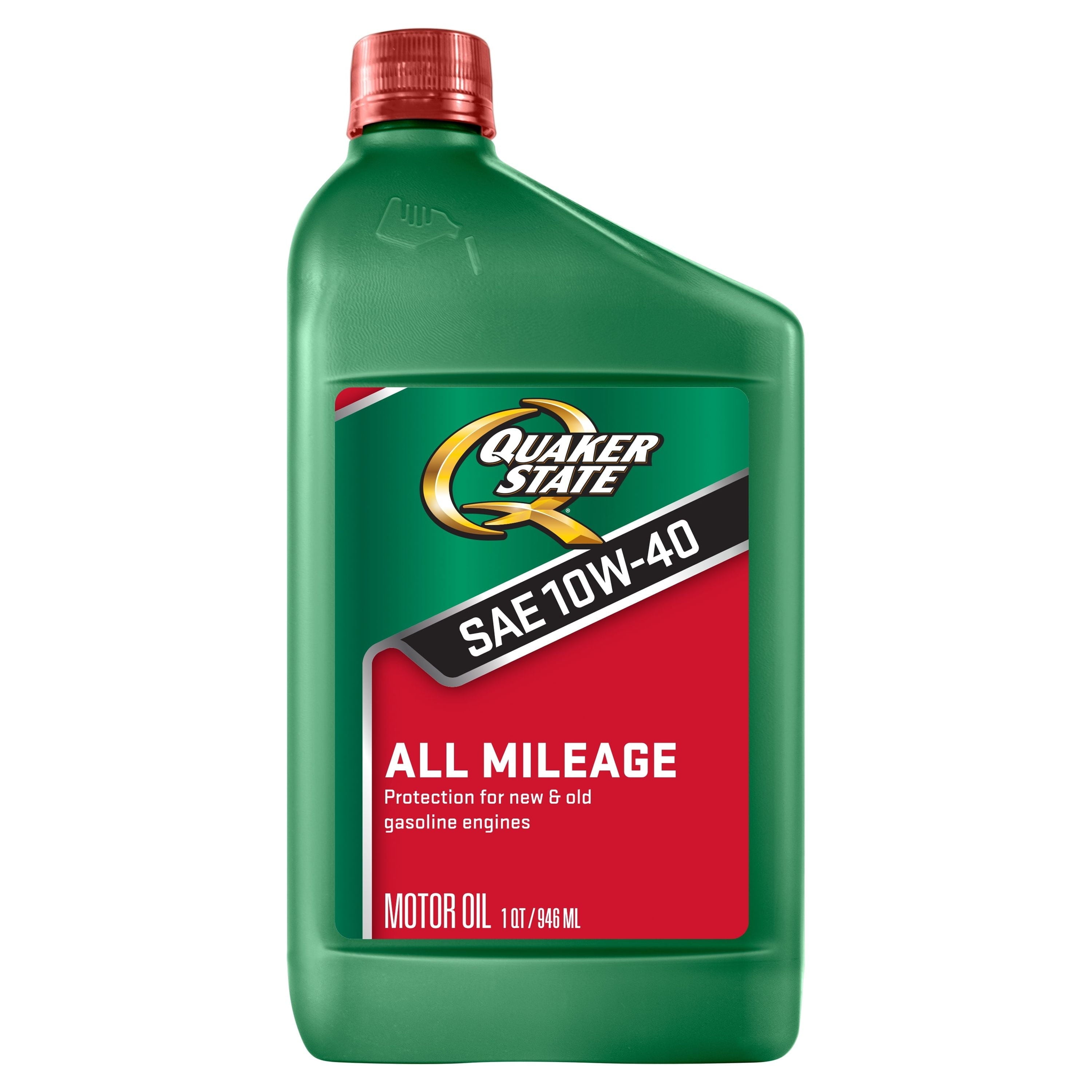 Quaker State All Mileage 10W-40 Motor Oil, 1 Quart