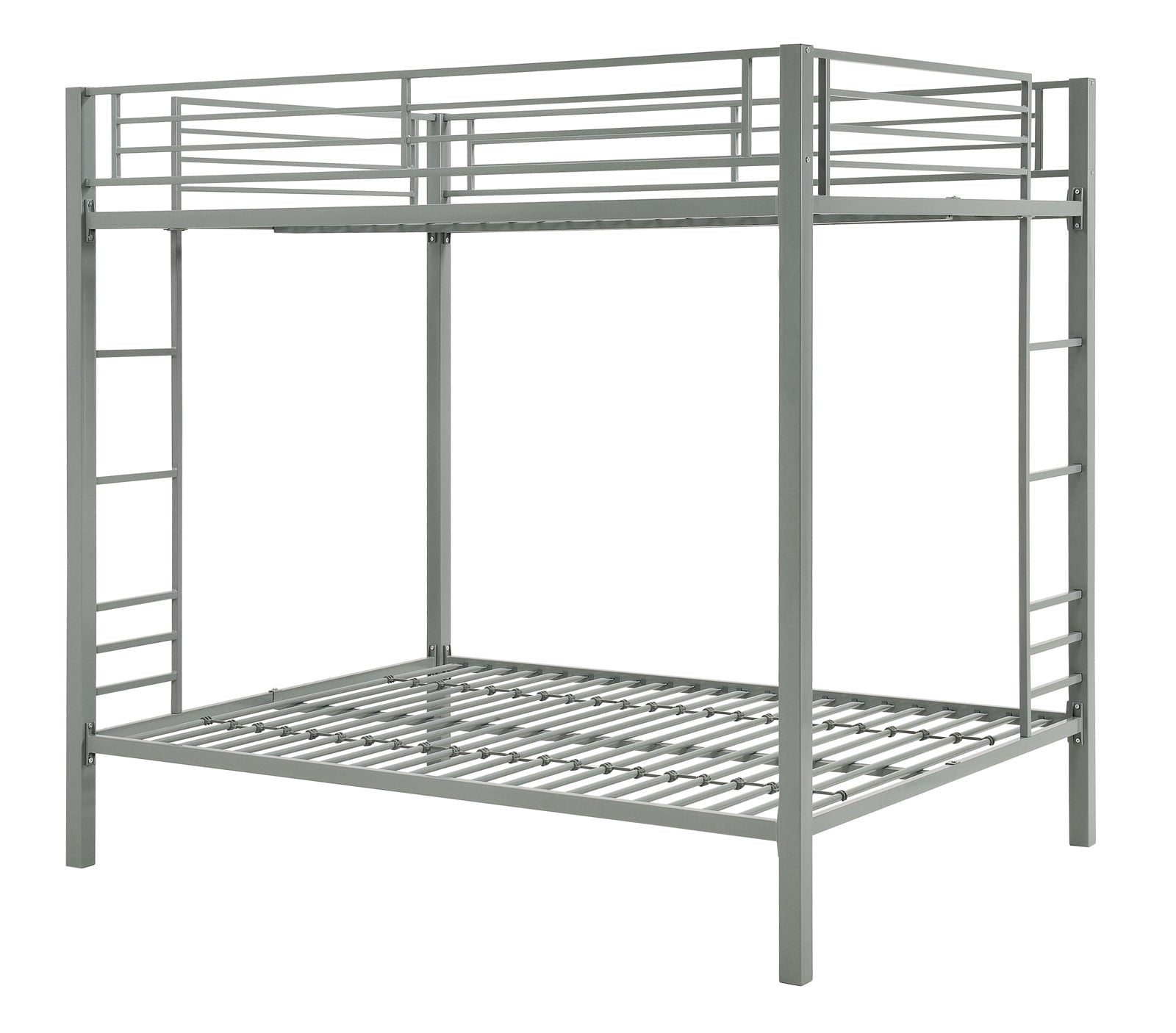 DHP Sidney Full over Full Metal Bunk Bed, Silver