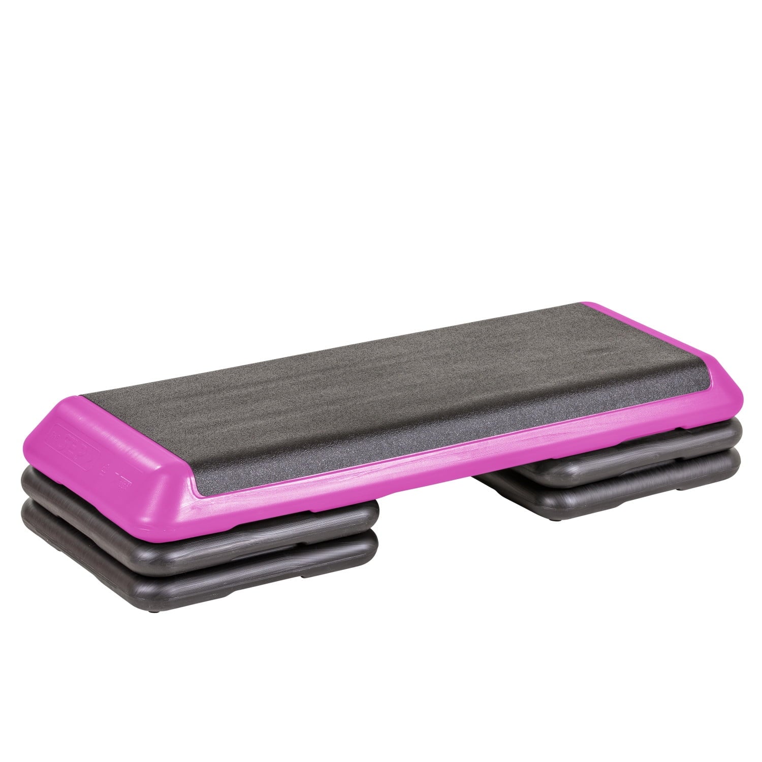 The Step Club Size Platform with Two (2) Freestyle Risers and Two (2) Original Risers - Pink