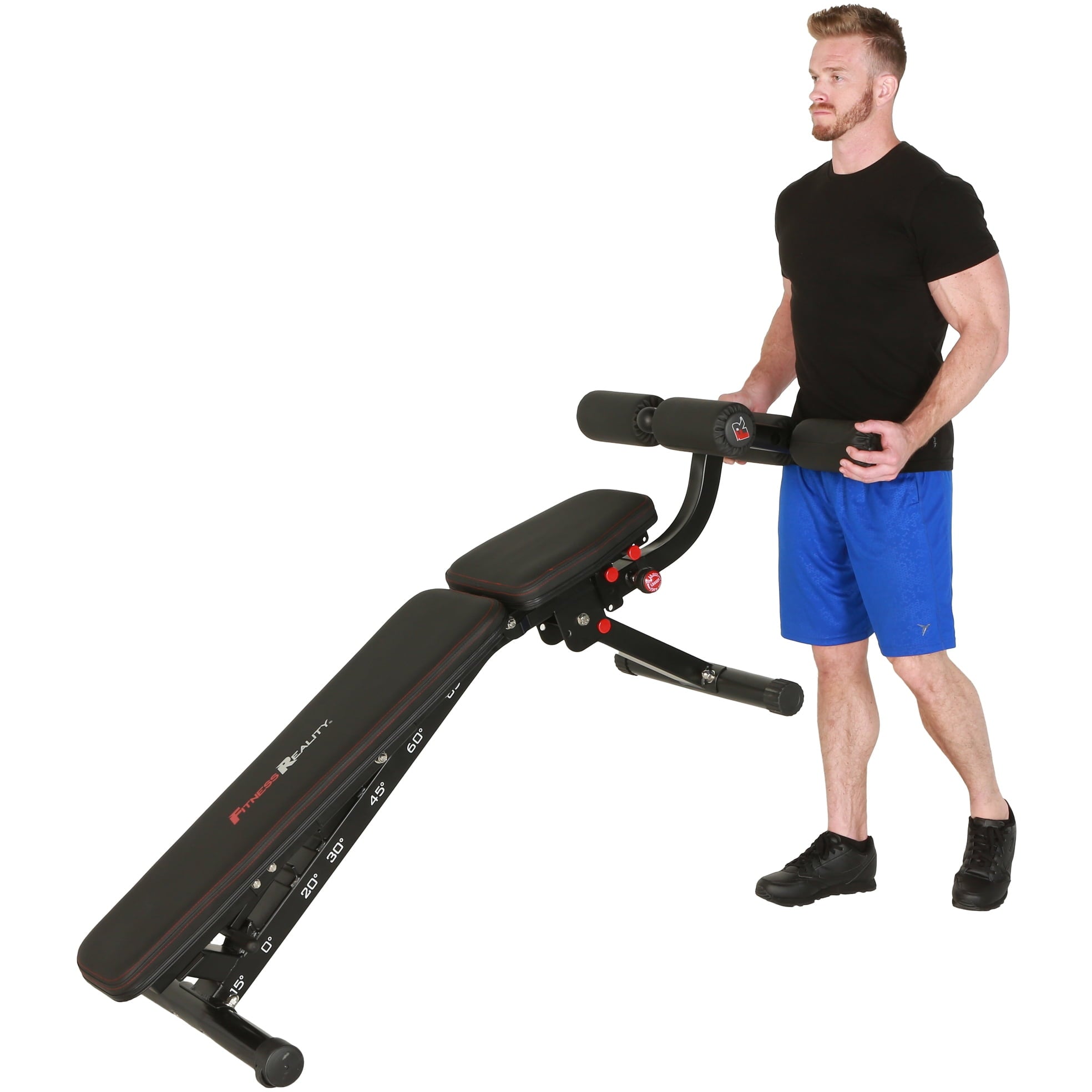 Fitness Reality 2000 Super Max Extra Large Adjustable Utility FID Weight Bench with Detachable Leg Lock-Down