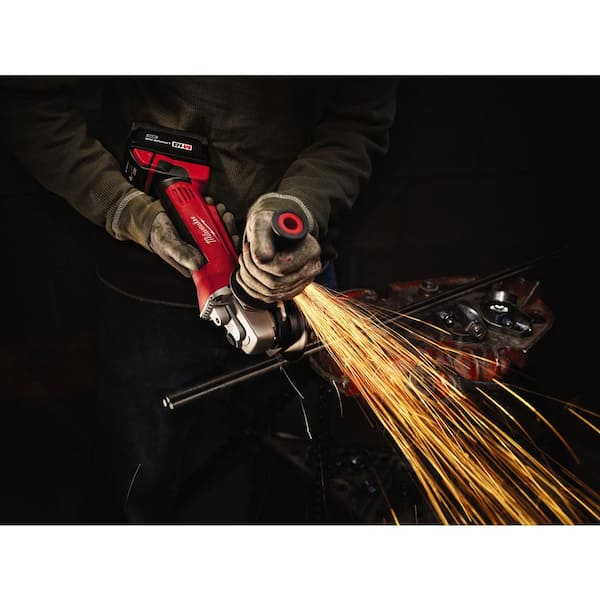 M18 18V Lithium-Ion Brushless Cordless Compact Drill/Impact Combo Kit (2-Tool) with Cut-Off/Grinder