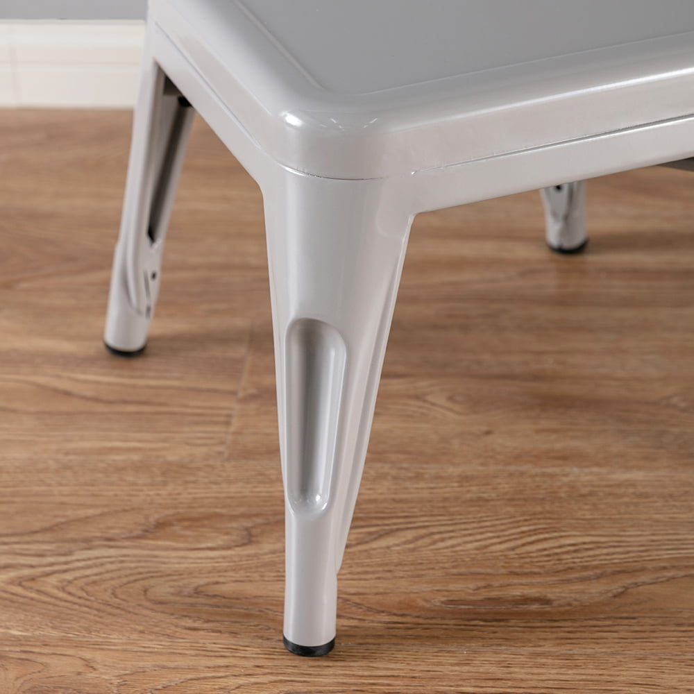 Harper & Hudson Kids Metal Stools, Gray