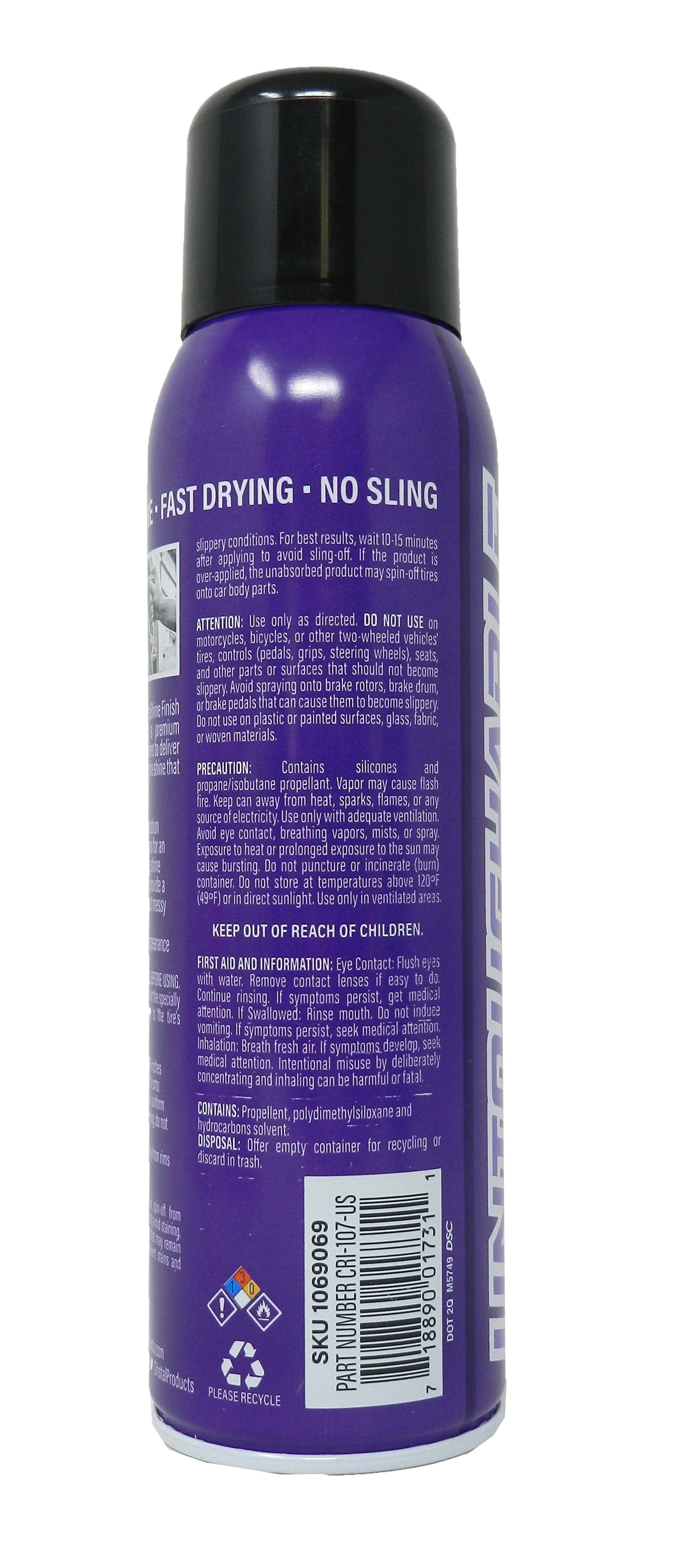 Cristal Products Untouchable Wet Tire Finish, 14 Ounce (Pack of 3)