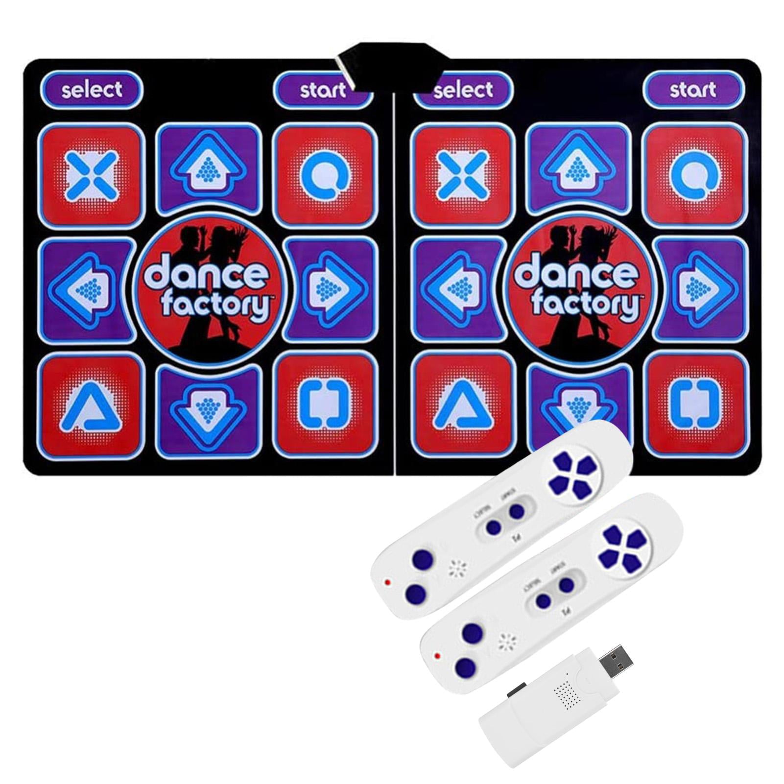 Dance Mat Games for TV - Wireless Musical Electronic Dance Mats, Double User Exercise Fitness Non-Slip Dance Step Pad Dancing Mat for Kids & Adults, Gift for Boys & Girls
