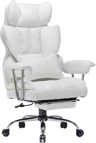 Desk Office Chair Big High Back Chair PU Leather Computer Chair Managerial Execu
