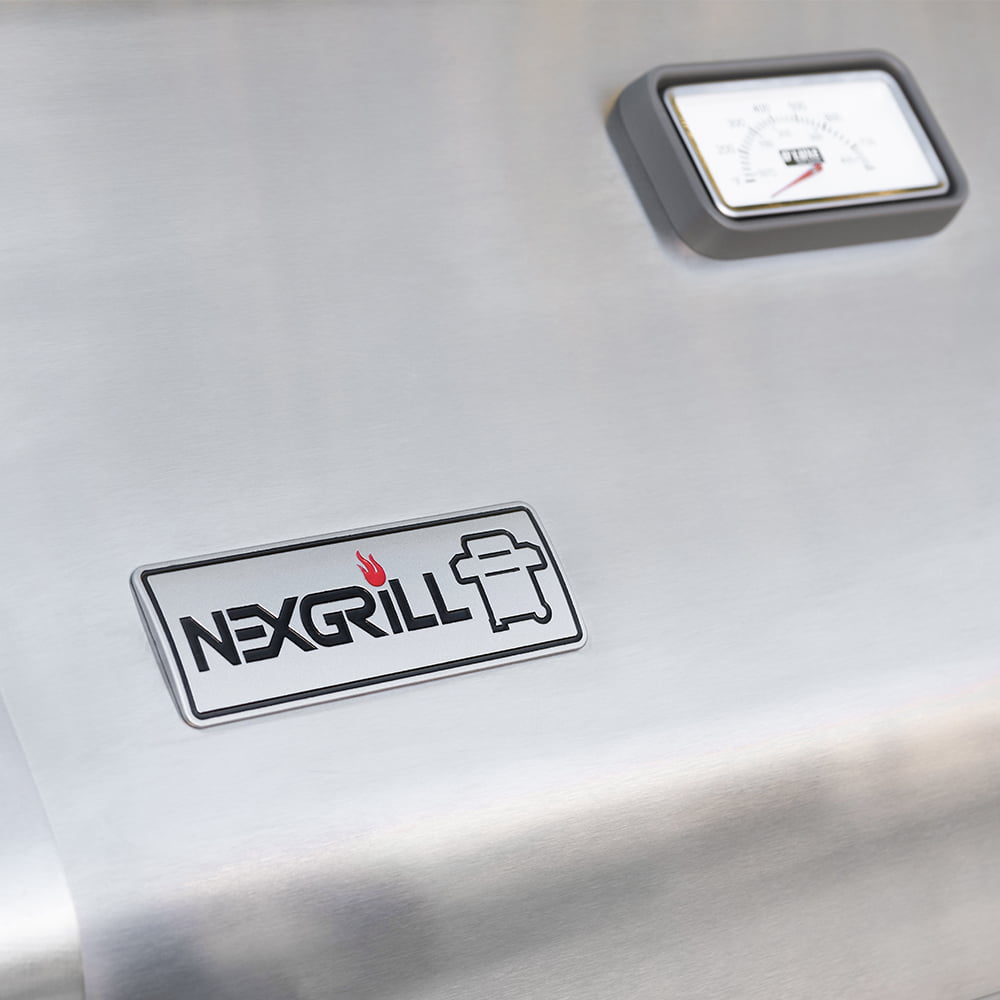 Nexgrill Deluxe 4-Burner Dual Energy Propane Gas Grill with Infrared Side Burner and Cabinets - 63000BTUs